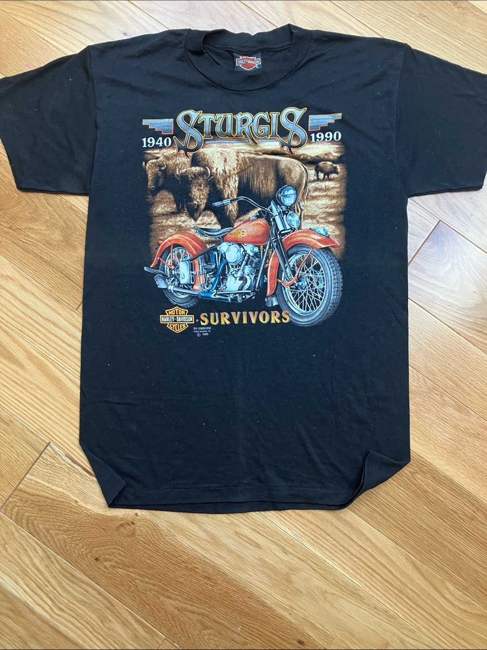 Vintage 1990 Harley-Davidson Sturgis black Graphic tee